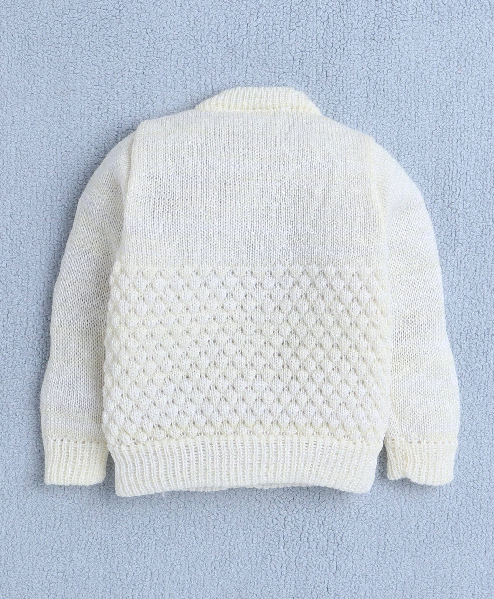 Girls Acrylic Blend Solid Sweater with Cap & Socks - Lemon