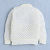 Girls Acrylic Blend Solid Sweater with Cap & Socks - Lemon