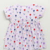 Lilac Girls Cap Sleeves Cotton Knee Length Frock