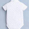 Boys 100% Cotton Star Bodysuit & Short Set - White & Bottle Green