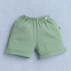 Boys 100% Cotton Palm Tree Bodysuit & Short Set - White & Green