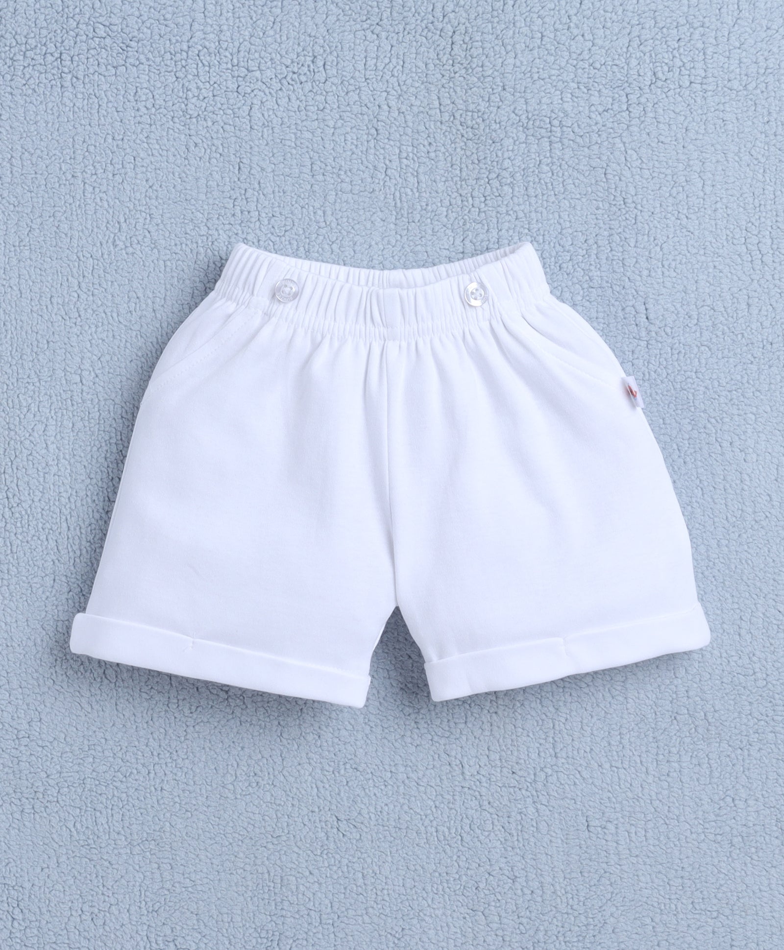 Boys 100% Cotton Checks Bodysuit & Short Set - Blue & White