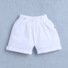 Boys 100% Cotton Checks Bodysuit & Short Set - Blue & White