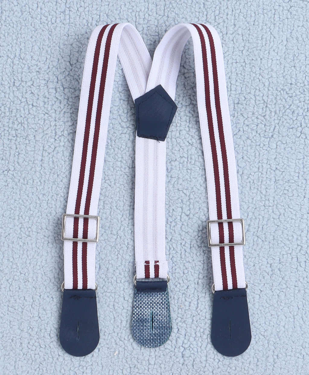 Bumzee White & Maroon Graphic Print Bodysuit & Short Set, Half Sleeves