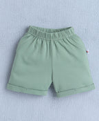 Bumzee White & Green Formal Set, Full Sleeves, 100% Cotton, with Waistcoat (Style Peb10160)