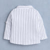 Boys 100% Cotton Stripes Formal Set - White & Red