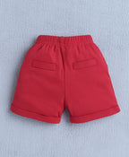 Bumzee White & Red Striped Formal Set, Full Sleeves, 100% Cotton