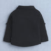 BUMZEE Black & Beige Boys Full Sleeves Shirt Waistcoat & Short Set With Applique Bow