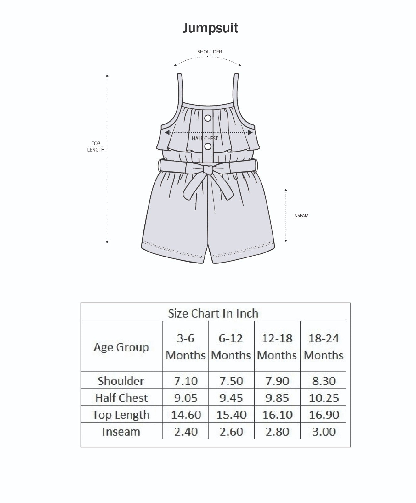 Lavender Girls Sleeveless Cotton Jumpsuit With Belt