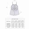 Red Girls Sleeveless Cotton Jumpsuit With Belt