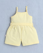 Bumzee Yellow Jumpsuit, Sleeveless, 100% Cotton