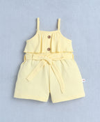 Bumzee Yellow Jumpsuit, Sleeveless, 100% Cotton