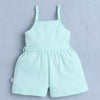 Girls 100% Cotton Frill Detailing Jumpsuit - Mint Green