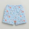 BUMZEE Sky Blue Baby Boys Half Sleeves Jabla & Short Set