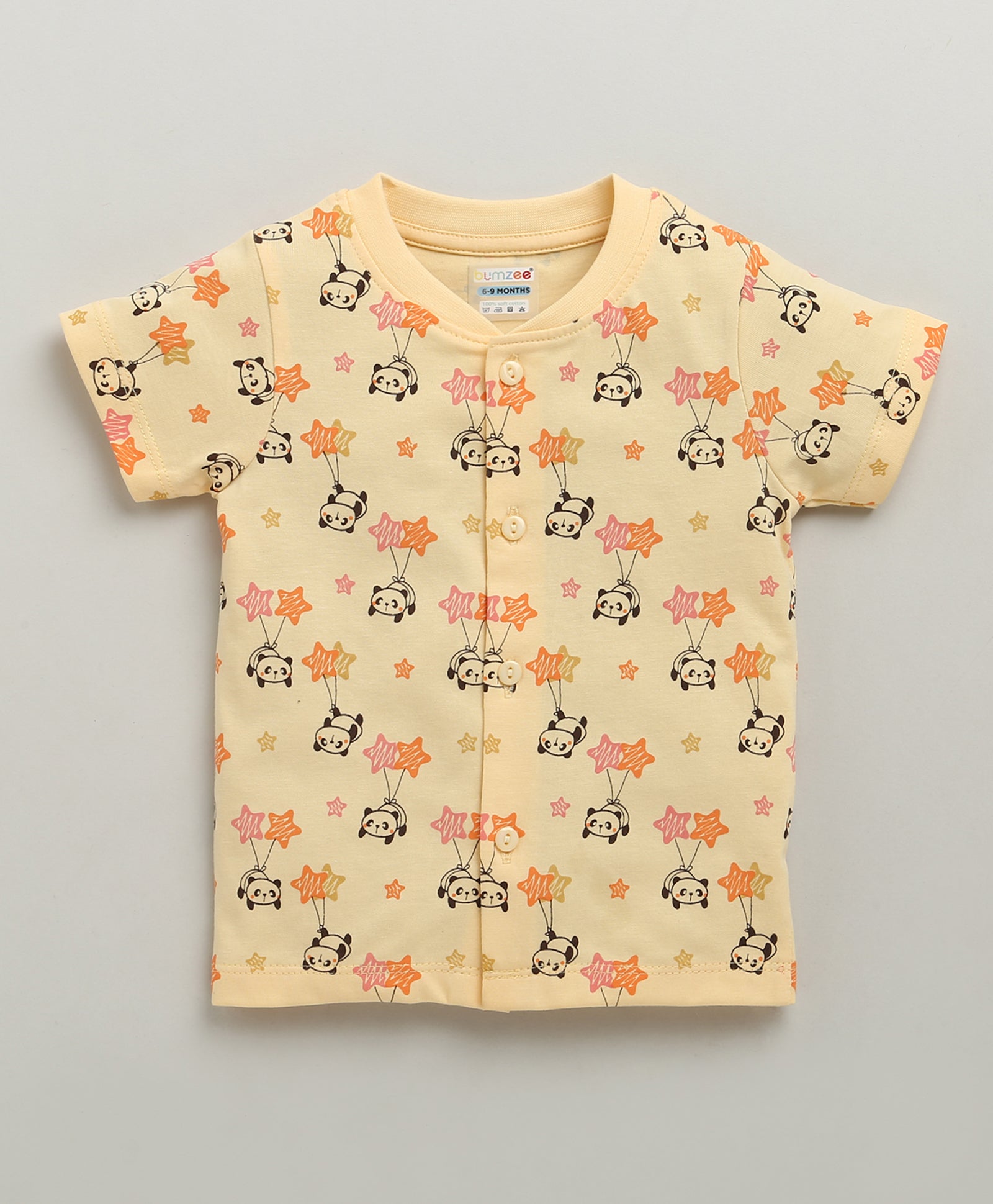 Peach Baby Boys Half Sleeves Jabla & Short Set