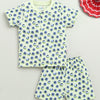 BUMZEE Lime Green Baby Girls Half Sleeves Jabla & Short Set