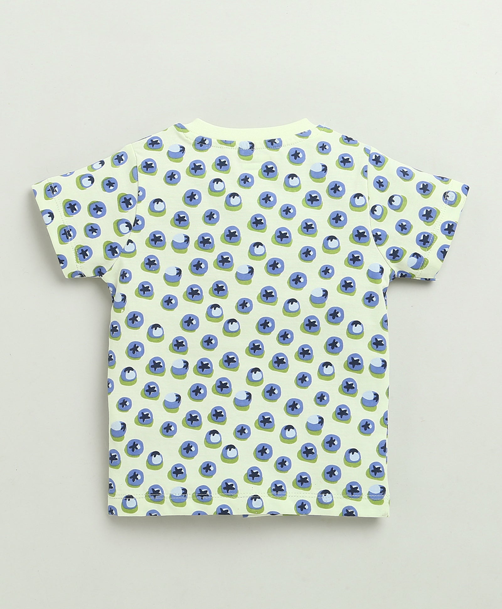 BUMZEE Lime Green Baby Girls Half Sleeves Jabla & Short Set