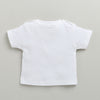 Boys 100% Cotton Animal Dungaree Set - Peach & White