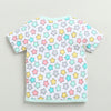 BUMZEE White & Mint Green Baby Boys Half Sleeves Jabla & Short Set