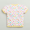 BUMZEE White & Yellow Baby Girls Half Sleeves Jabla & Short Set