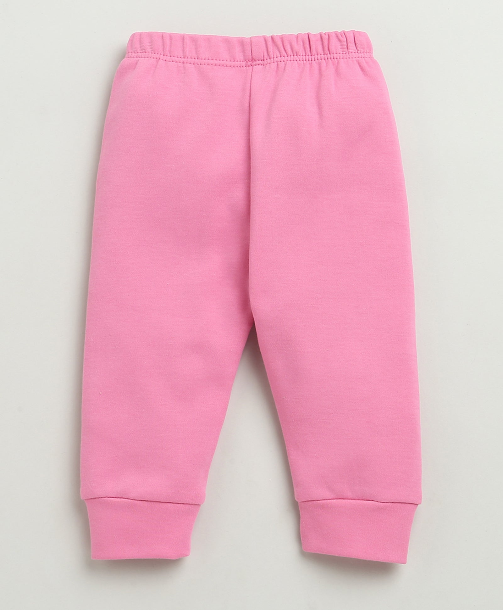 Girls 100% Cotton Floral Jabla & Pyjama Set - White & Pink