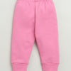 Girls 100% Cotton Floral Jabla & Pyjama Set - White & Pink