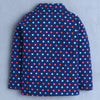 Girls 100% Cotton Polka Dots Nightsuit - Navy