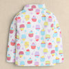 Girls 100% Cotton Cuppy Cake Nightsuit - Beige