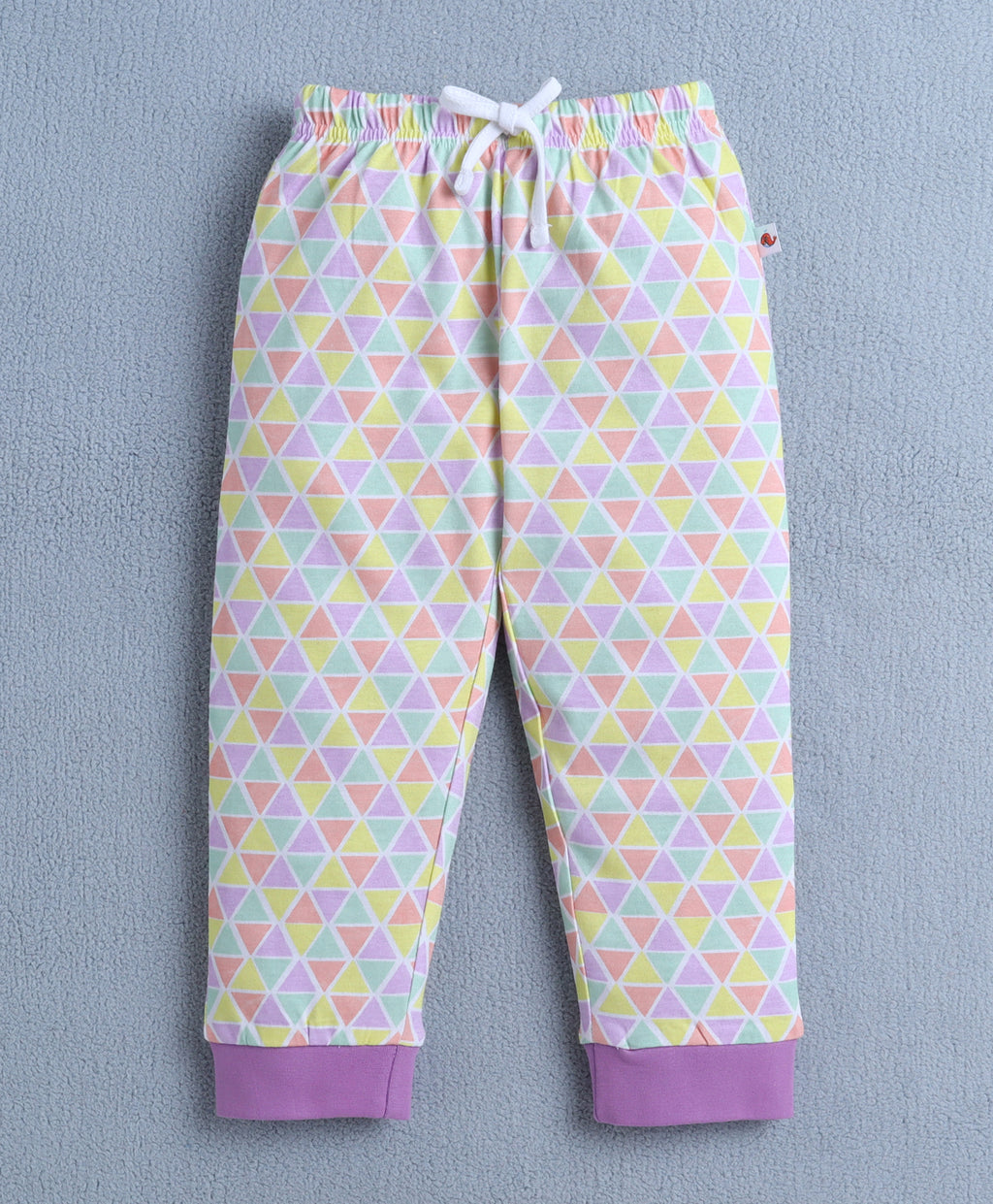 Bumzee Lavender & Mutli Graphic Print T-Shirt & Pyjama Set, Full Sleeves