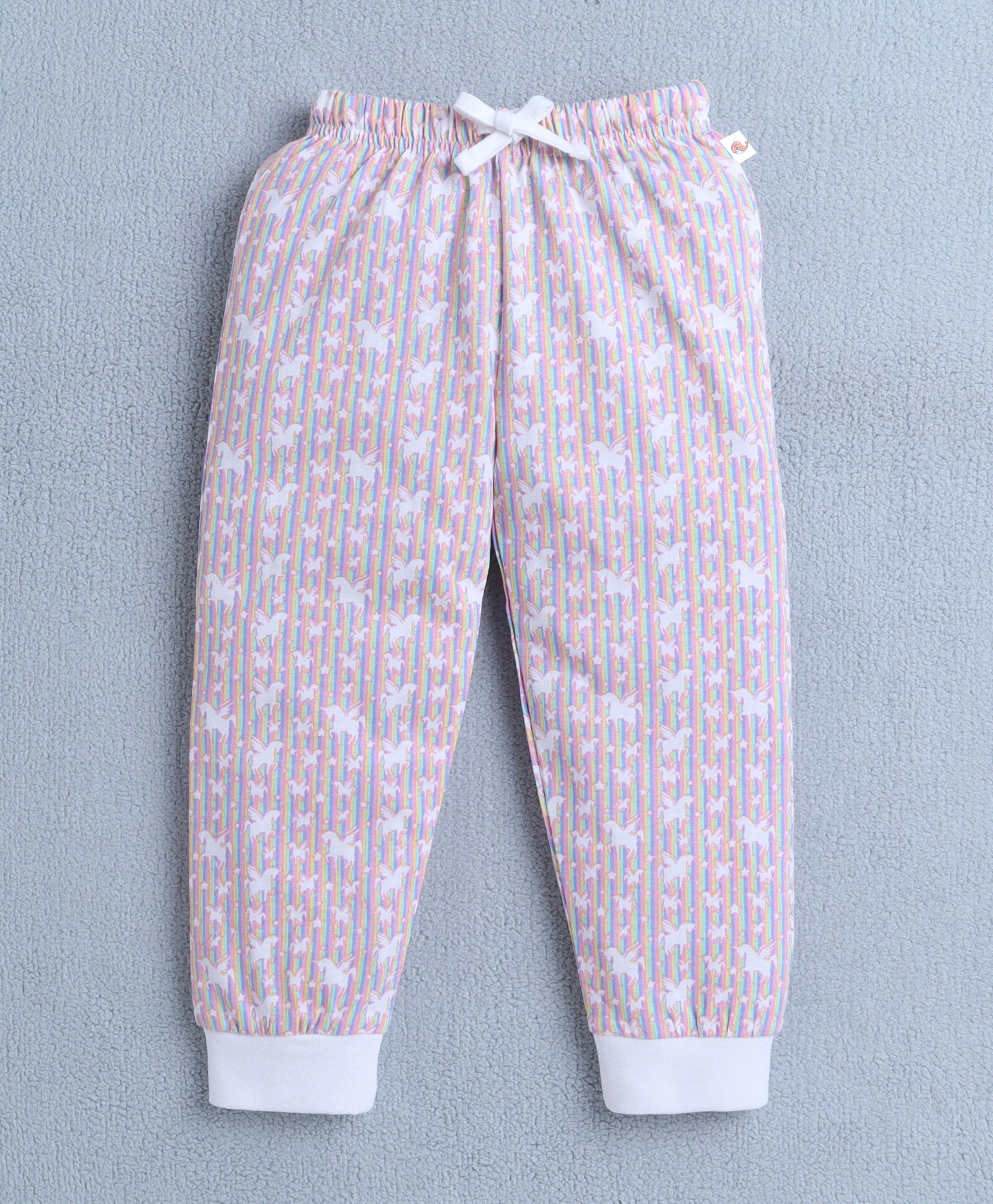 Girls 100% Cotton Unicorn T-Shirt & Pyjama Set - Multi