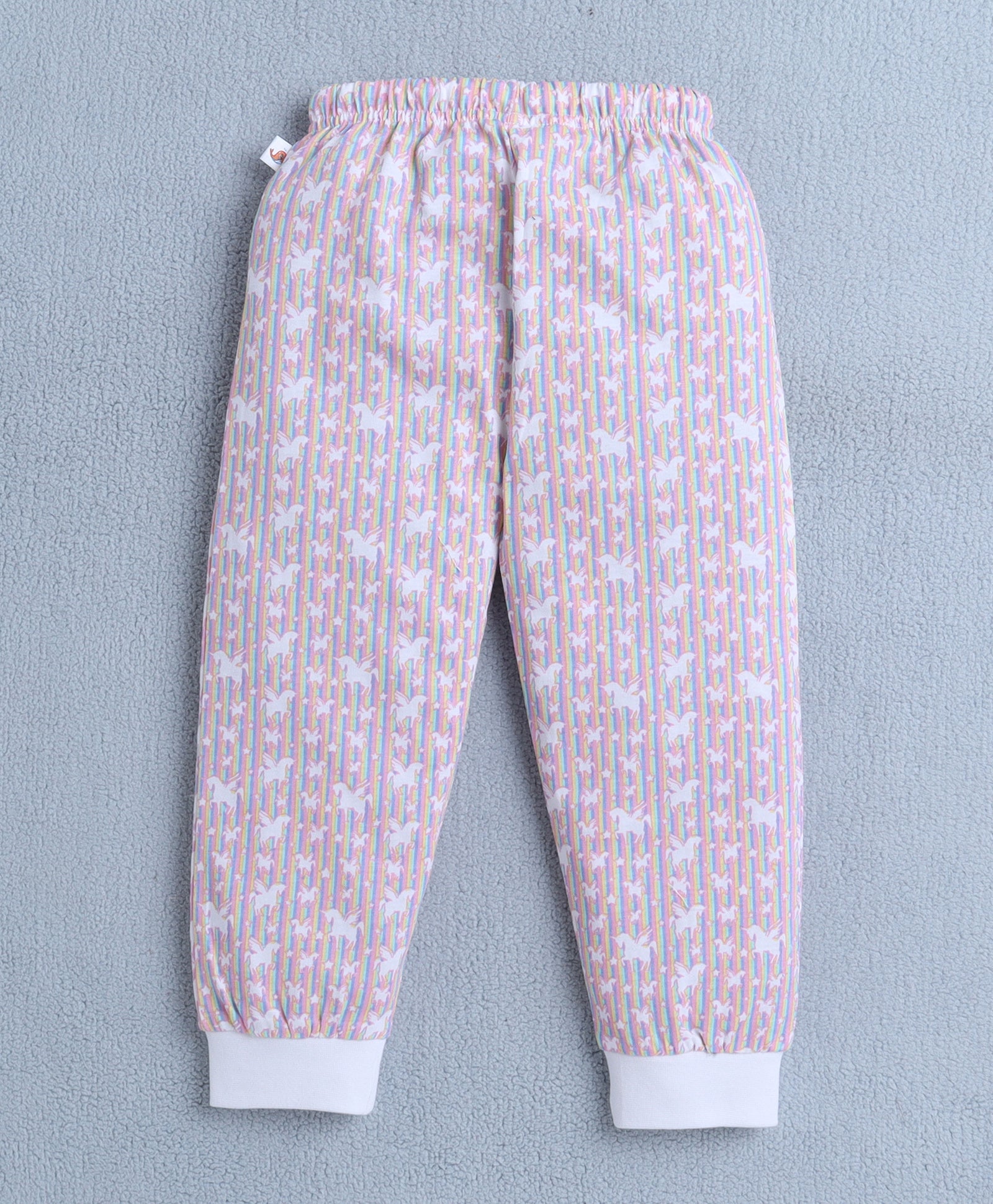 Girls 100% Cotton Unicorn T-Shirt & Pyjama Set - Multi