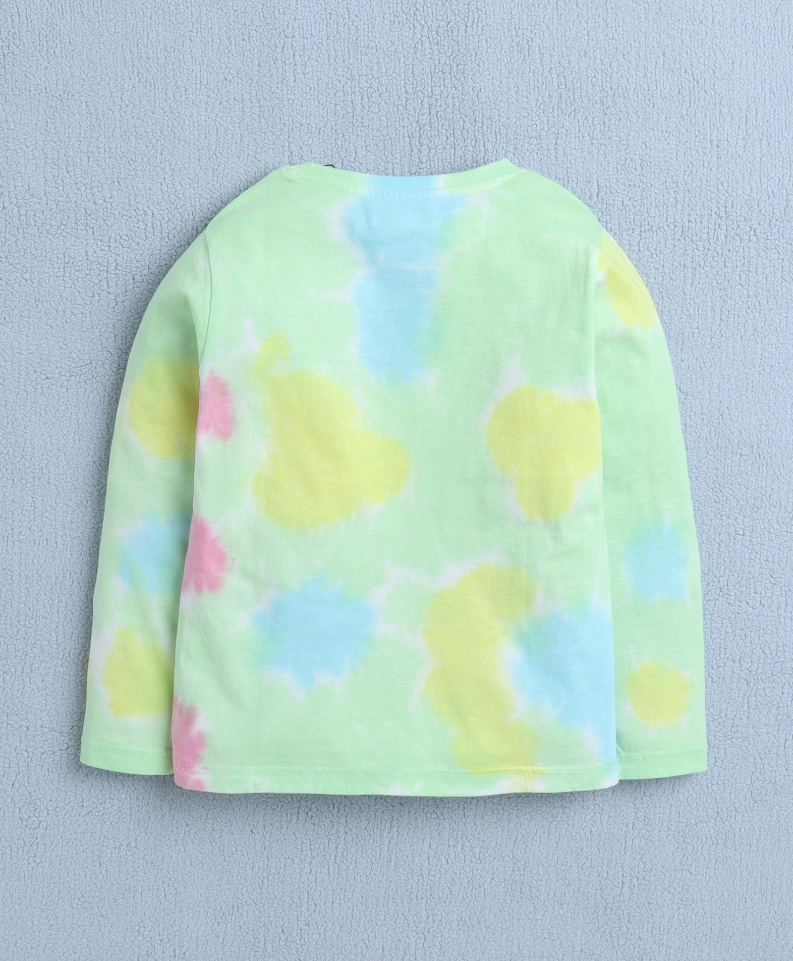 Girls 100% Cotton Tie & Dye And Giraffe T-Shirt & Pyjama Set - Multi