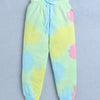 Girls 100% Cotton Tie & Dye And Giraffe T-Shirt & Pyjama Set - Multi