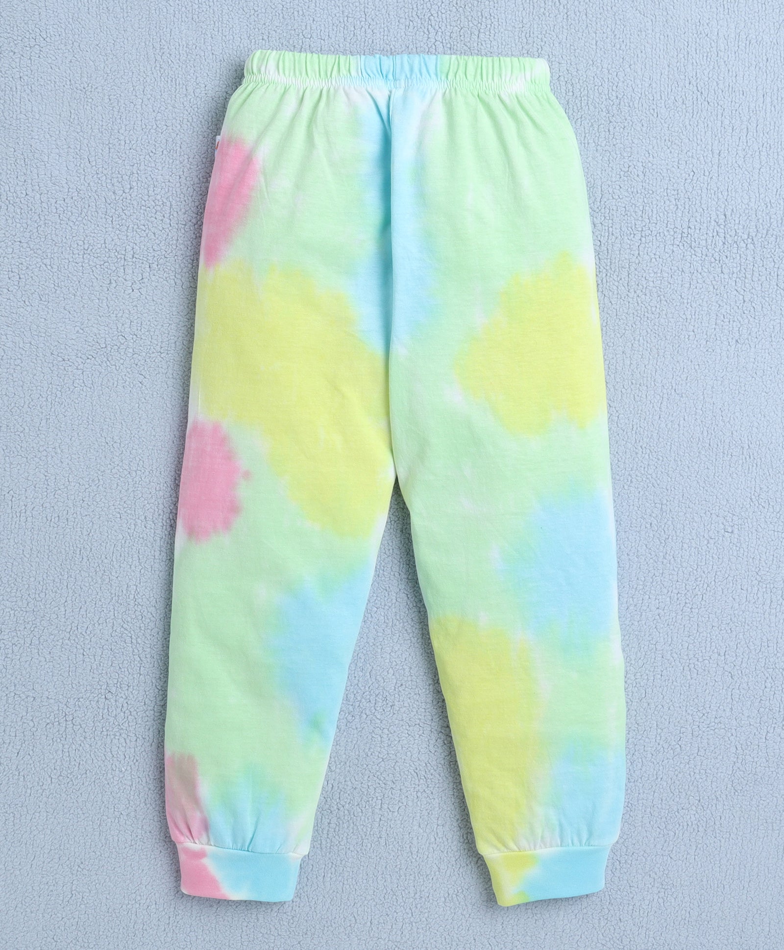 Girls 100% Cotton Tie & Dye And Giraffe T-Shirt & Pyjama Set - Multi