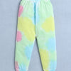Girls 100% Cotton Tie & Dye And Giraffe T-Shirt & Pyjama Set - Multi