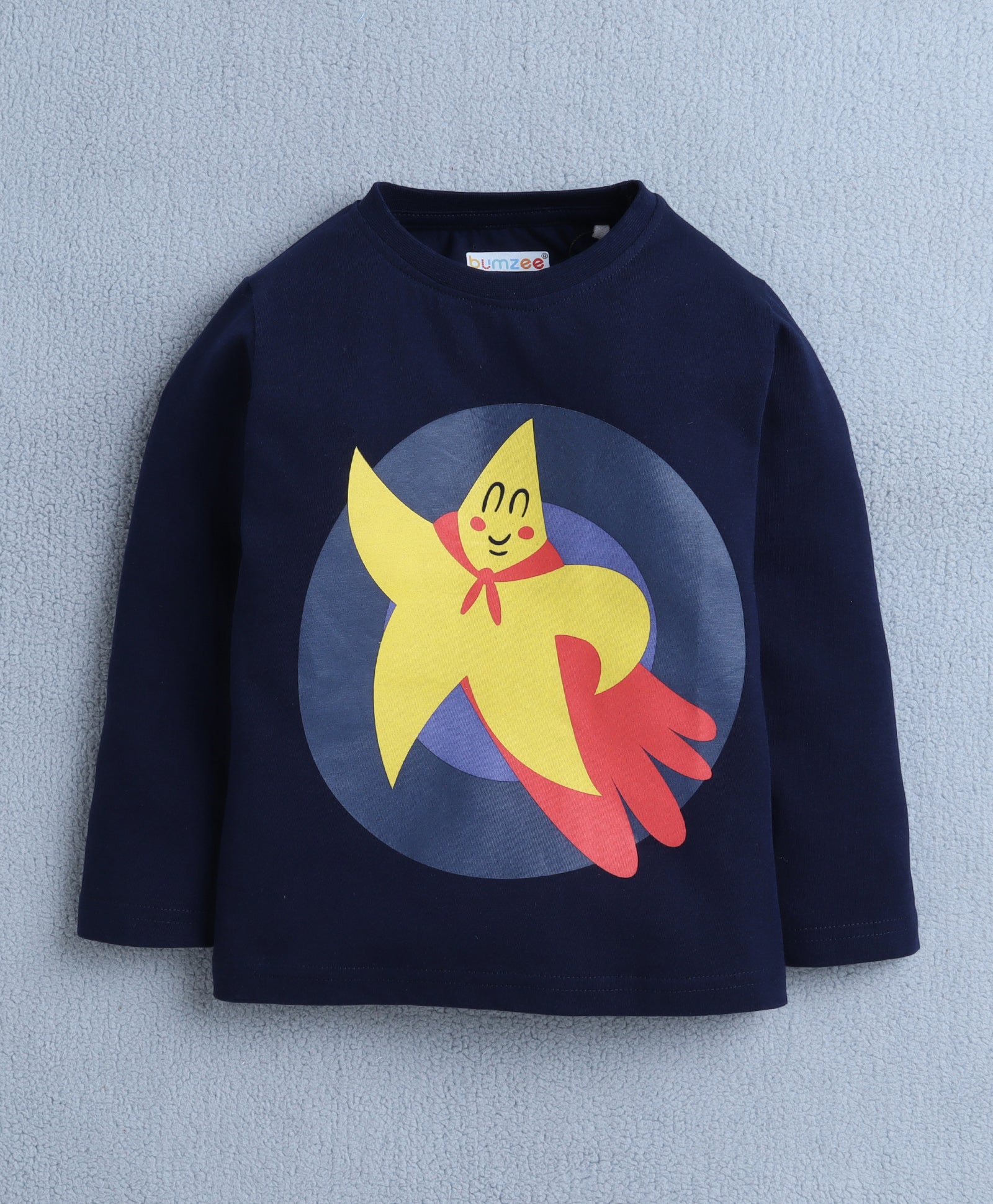 Boys 100% Cotton Star T-Shirt & Pyjama Set - Navy