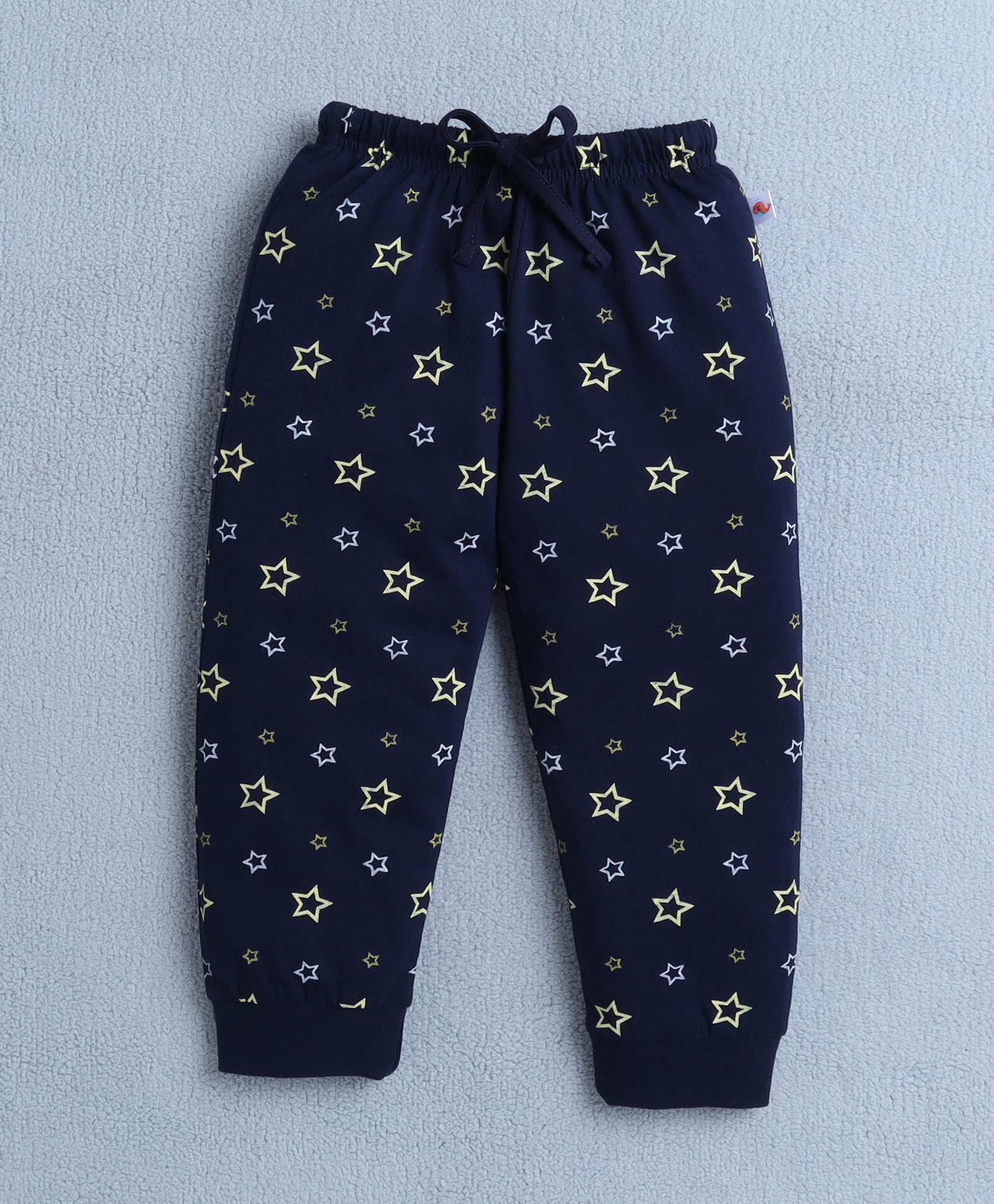 Boys 100% Cotton Star T-Shirt & Pyjama Set - Navy