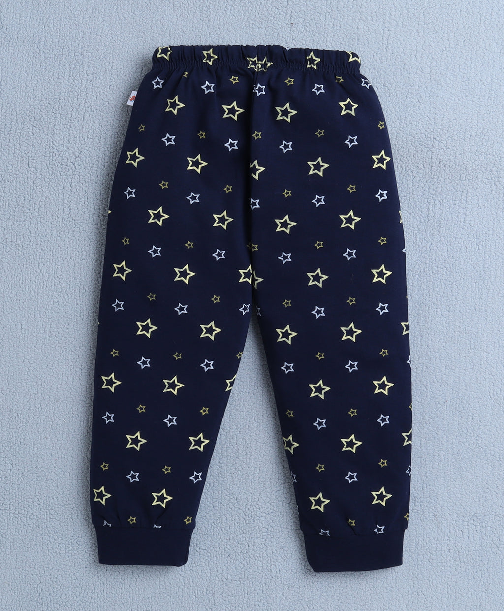Bumzee Navy Graphic Print T-Shirt & Pyjama Set, Full Sleeves, 100% Cotton (Style Peb10273)