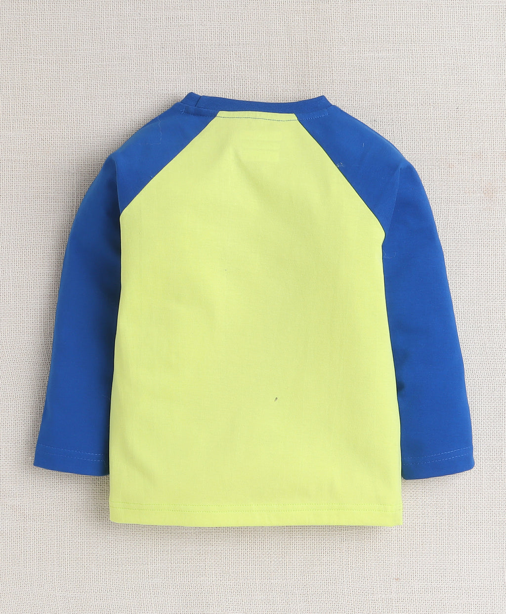 Bumzee Lime Green & Royal Blue Striped T-Shirt & Pyjama Set, Full Sleeves