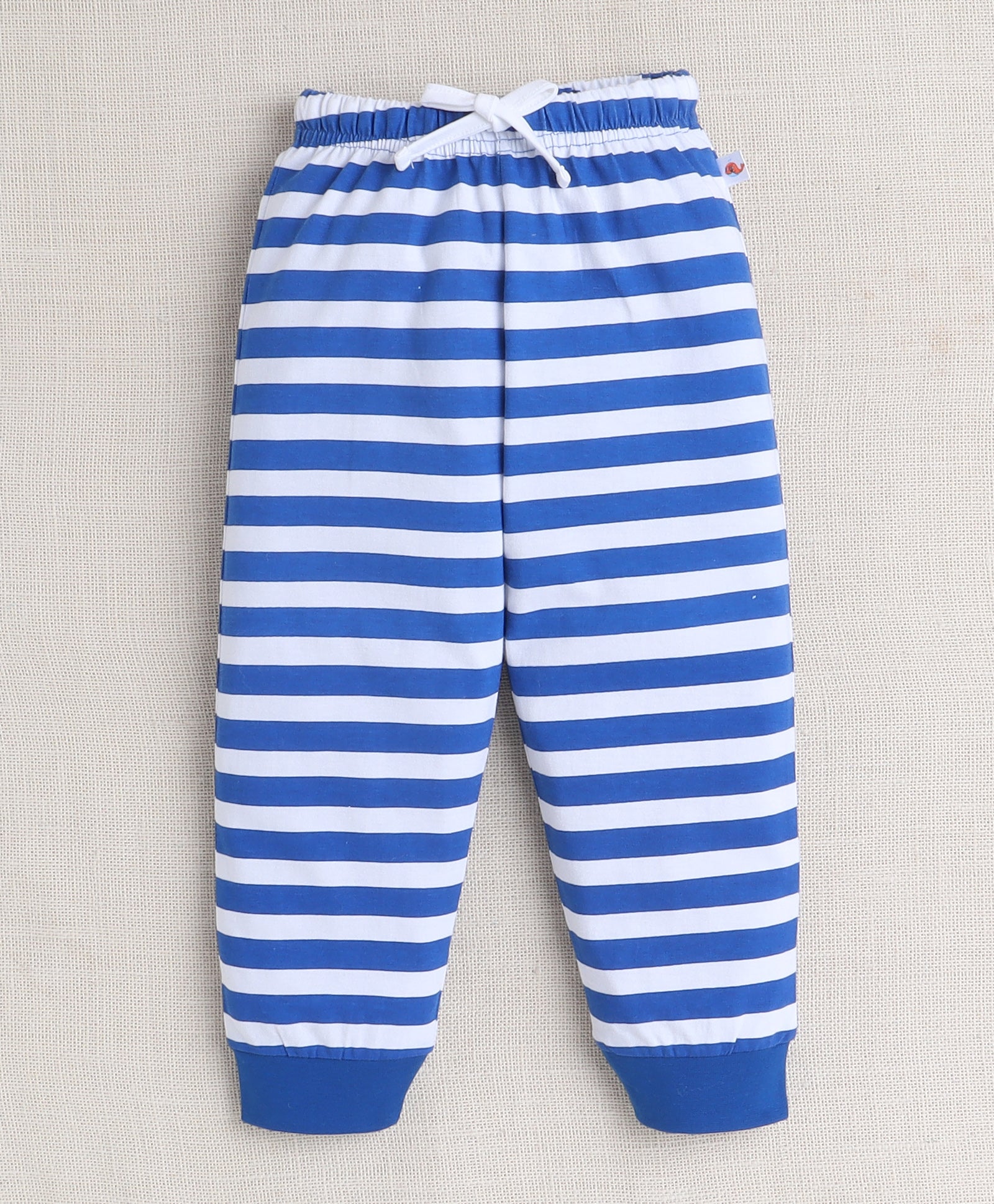 Boys 100% Cotton Striped & Warrior T-Shirt & Pyjama Set - Lime Green & Royal Blu