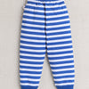 Boys 100% Cotton Striped & Warrior T-Shirt & Pyjama Set - Lime Green & Royal Blu
