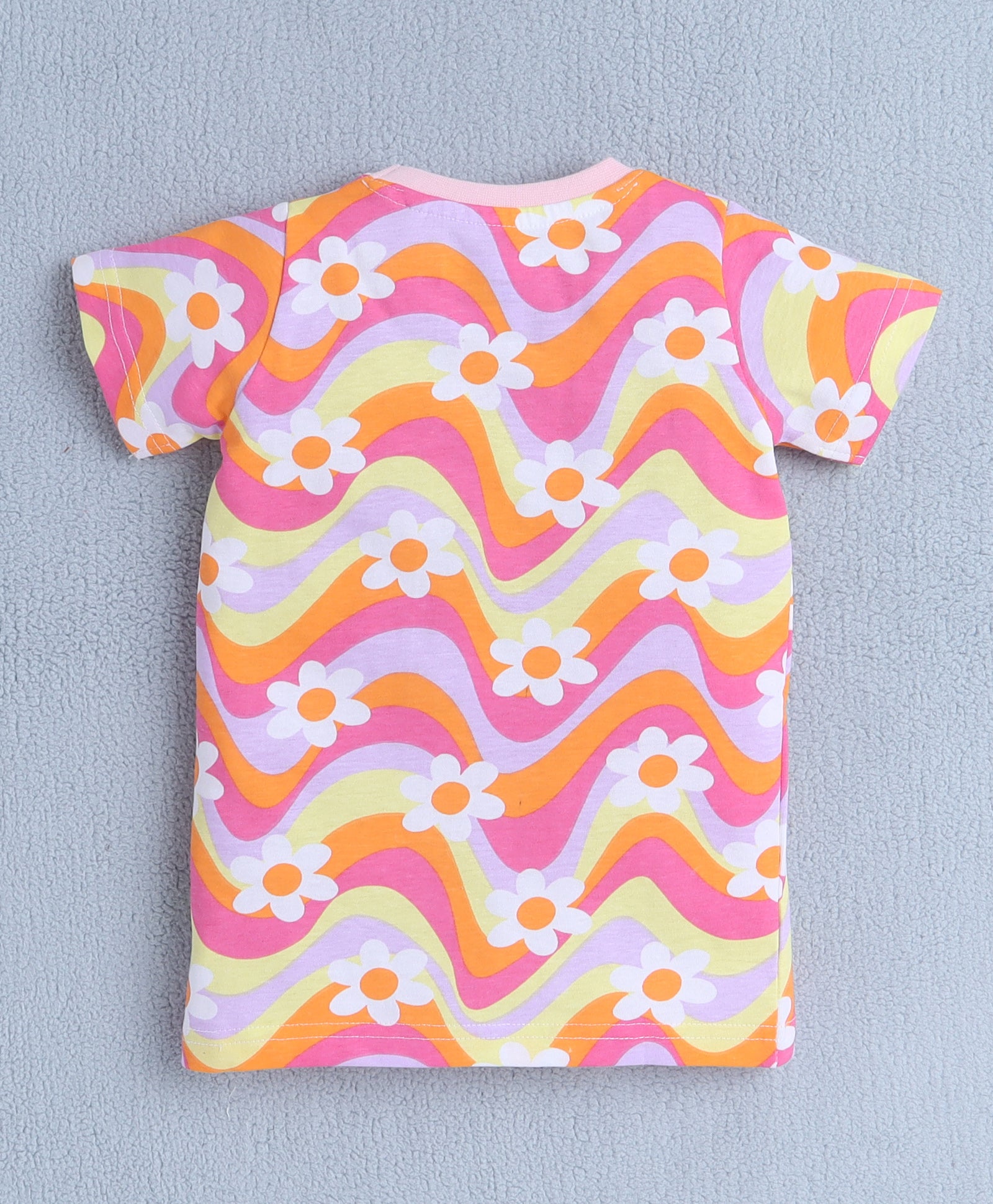 BUMZEE Multi Girls Half Sleeves T-Shirt & Short Set