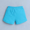 BUMZEE White & Blue Girls Half Sleeves T-Shirt & Short Set