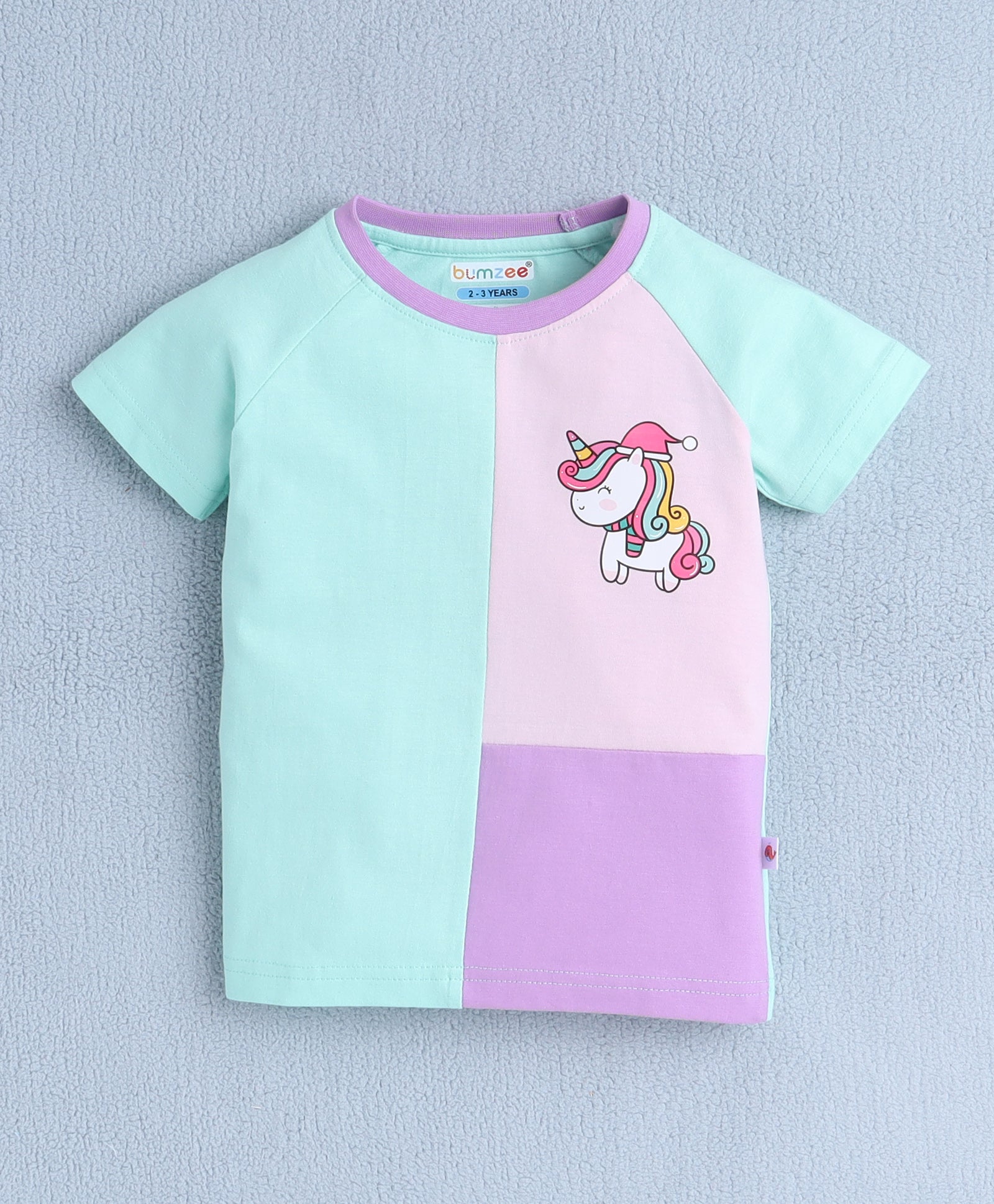 BUMZEE Mint Green Girls Half Sleeves T-Shirt & Short Set