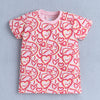BUMZEE Pink & Yellow Girls Half Sleeves T-Shirt & Short Set