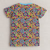 BUMZEE Multi & Blue Girls Half Sleeves T-Shirt & Short Set