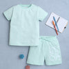 BUMZEE Pista Green Boys Half Sleeves T-Shirt & Short Set