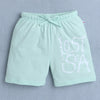 BUMZEE Pista Green Boys Half Sleeves T-Shirt & Short Set