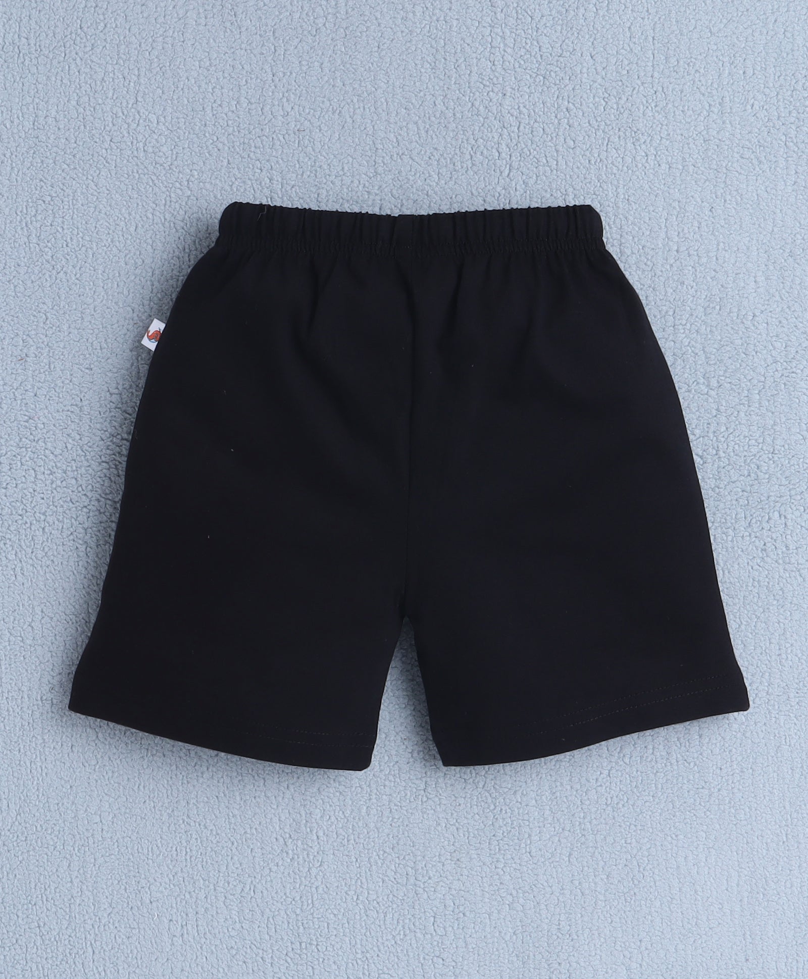 BUMZEE White & Black Boys Half Sleeves T-Shirt & Short Set