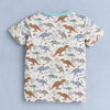 BUMZEE Beige Boys Half Sleeves T-Shirt & Short Set